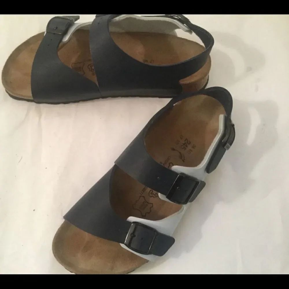 Birkenstock Birki's Blue & White  double strap